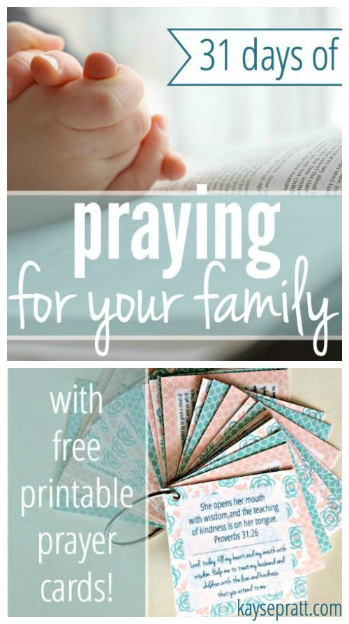 31 Days of Praying For Your Family - Pinterest