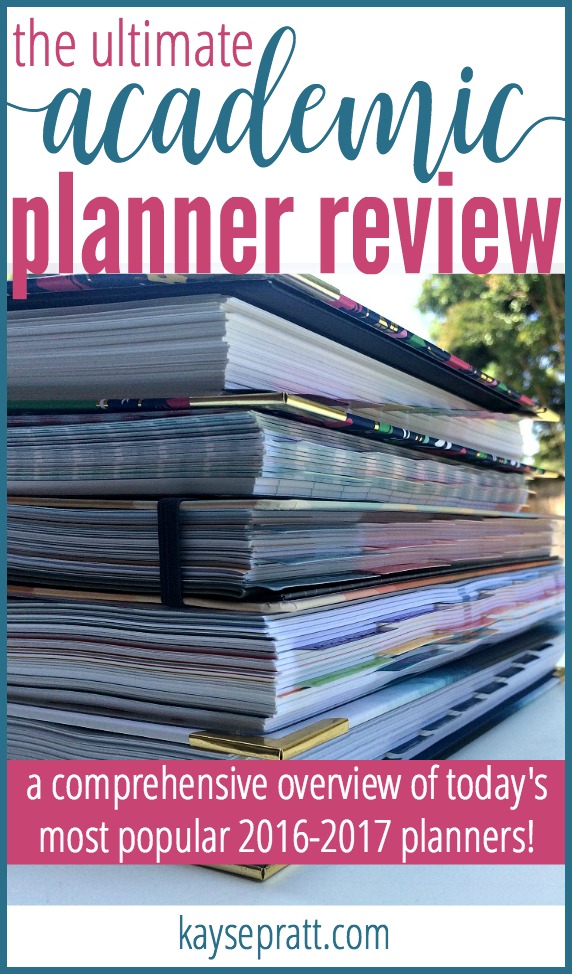 Academic Planner Review - KaysePratt.com Pinterest