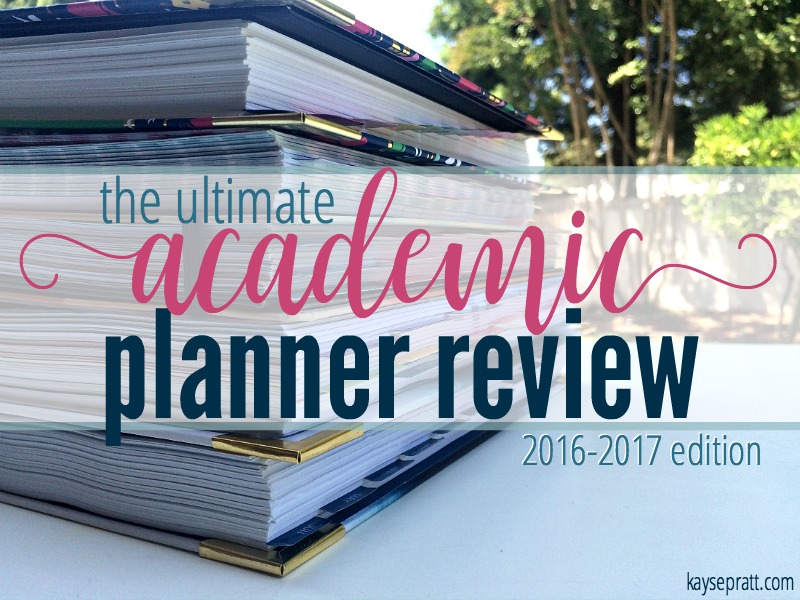 Academic Planner Review - KaysePratt.com