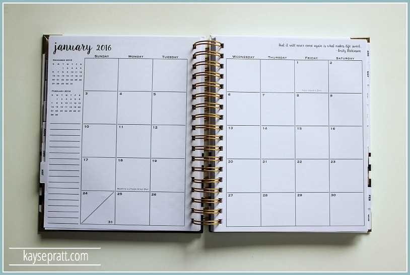 The Ultimate Planner Review 2016 - KaysePratt