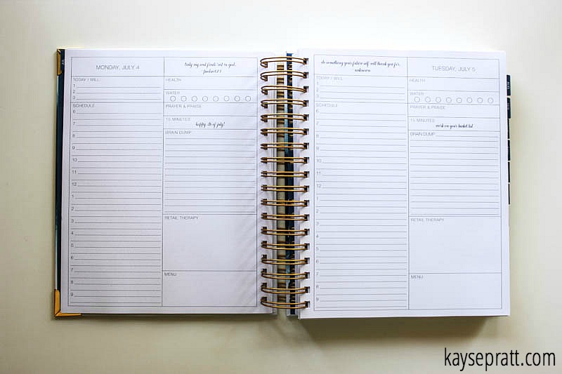 Purposeful Planner Spread - KaysePratt.com
