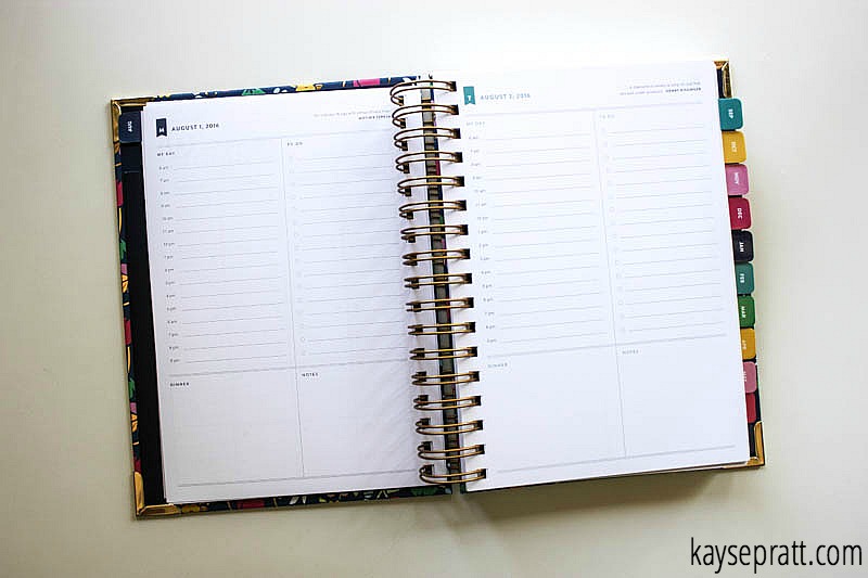 Simplified Planner Daily Spread - KaysePratt.com