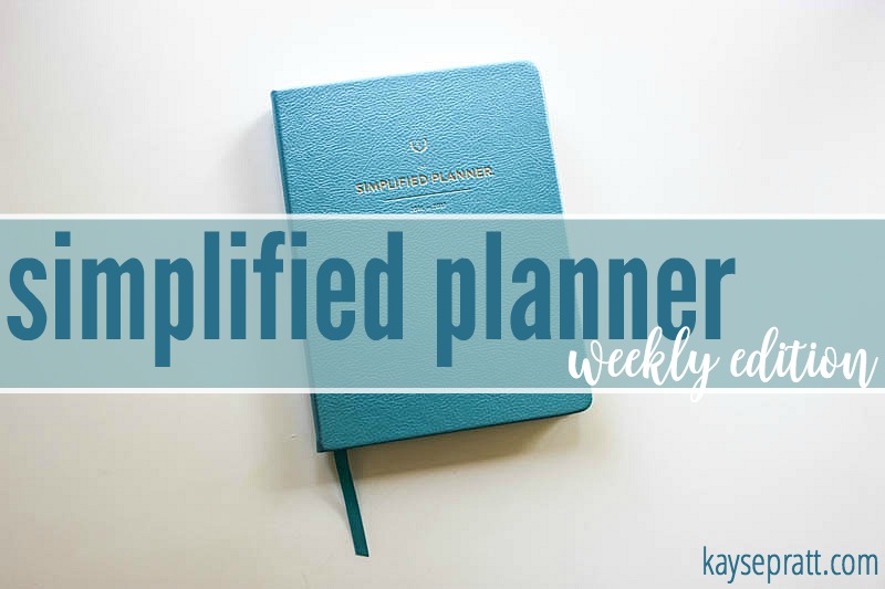 Simplified Planner Weekly - KaysePratt.com