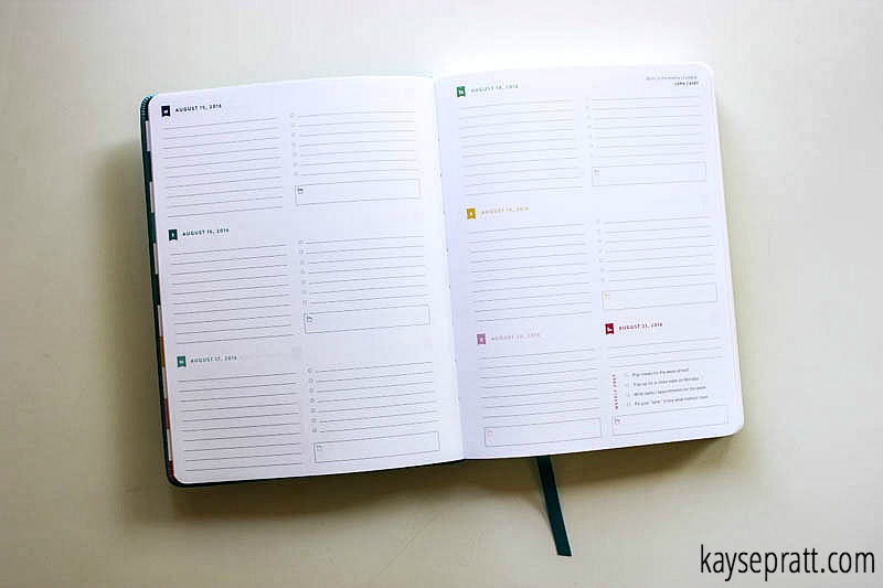 Simplified Planner Weekly Spread - KaysePratt.com