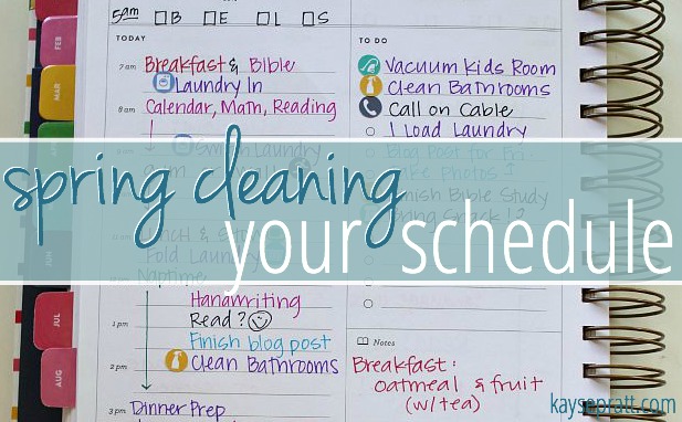 Spring Cleaning Your Schedule