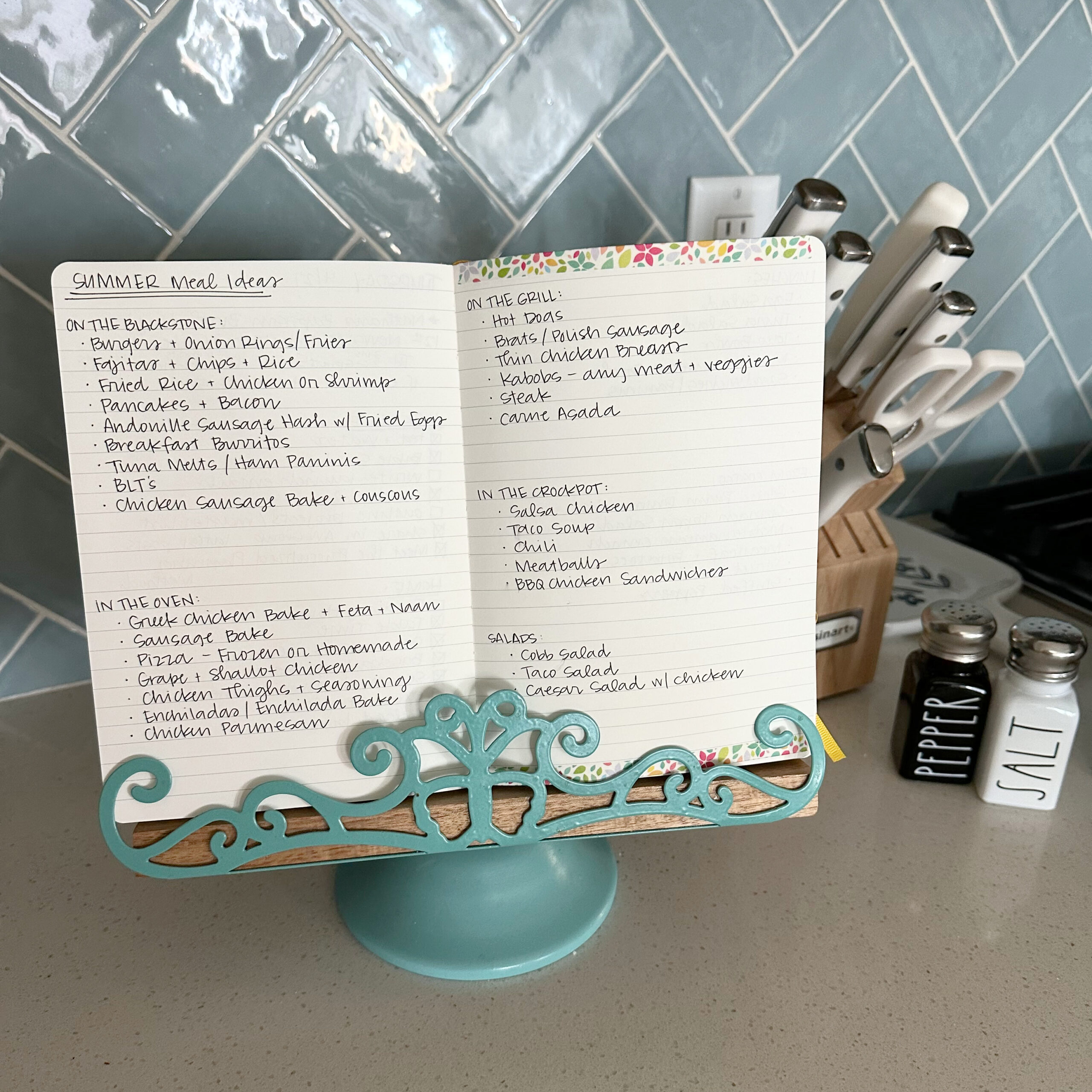 An easy way to plan summer meals!